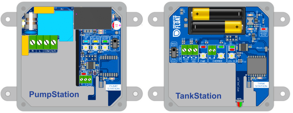 Floatswitch wireless transceiver